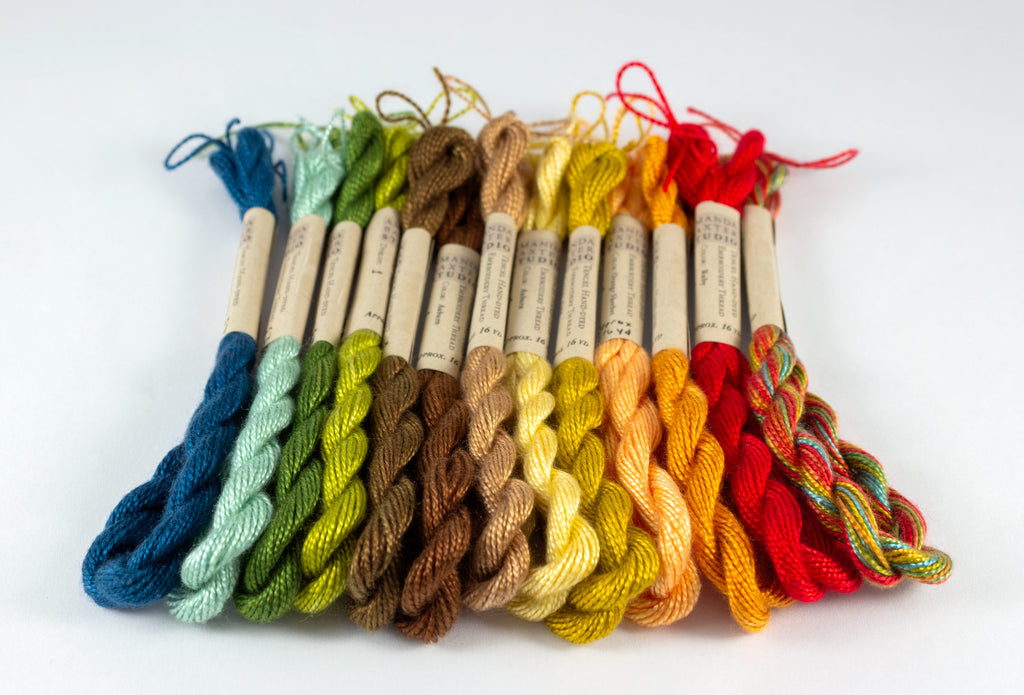 Fall Palette Hand-Dyed Tencel Embroidery Thread