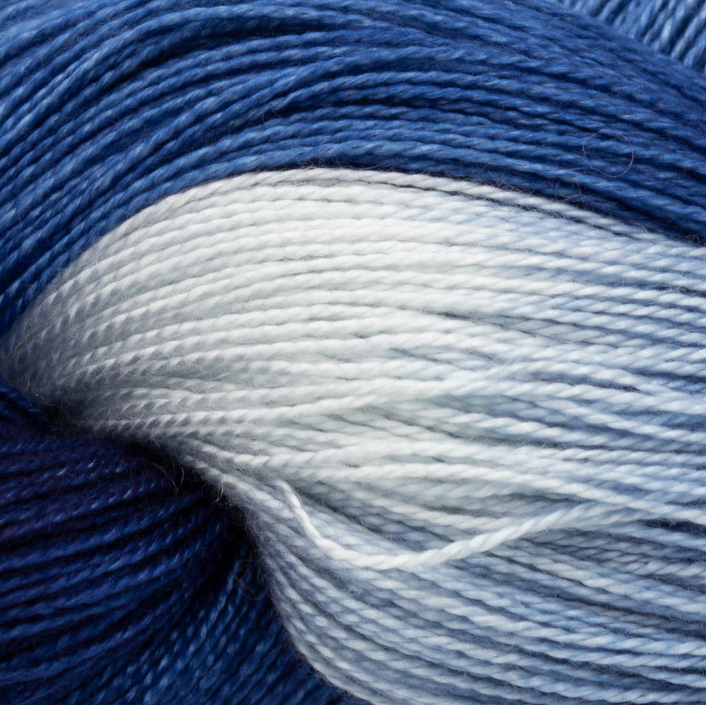 Indigo Dyed Yarn - DIP-DYED - Amanda Baxter Studio Tencel Yarn