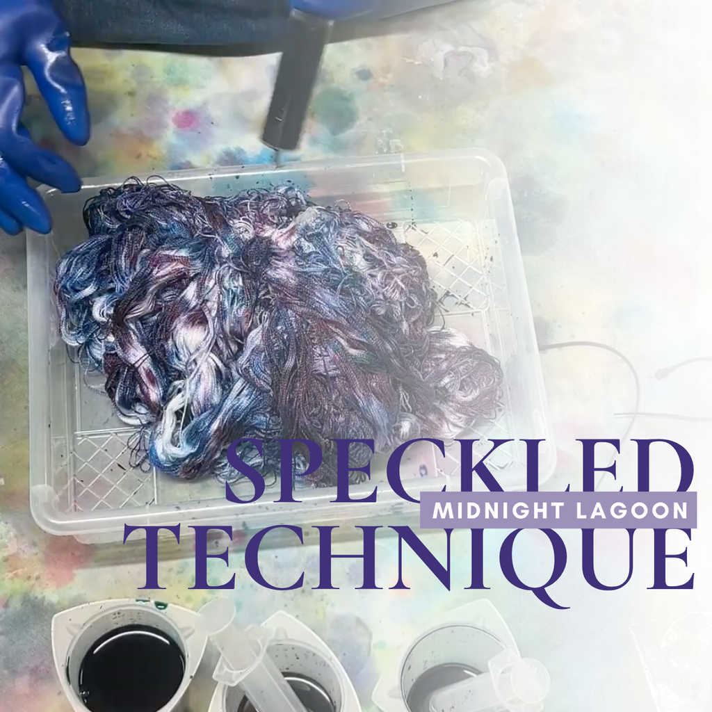 Painting the Midnight Lagoon Speckled — Behind the Dye Pot