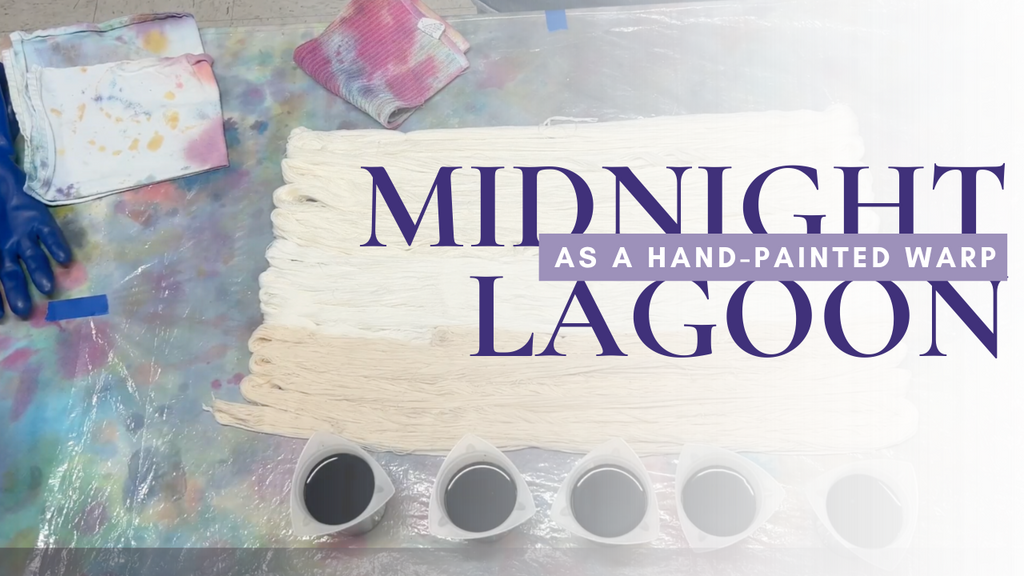 Midnight Lagoon—Painting a Gradient Directly on the Warp