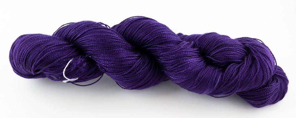 Amethyst Tencel™ Hand-Dyed yarn by Shiny Dime Fibers