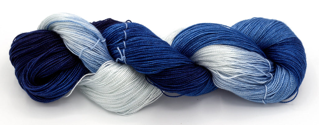 Indigo Dyed Yarn - DIP-DYED - Amanda Baxter Studio Tencel Yarn