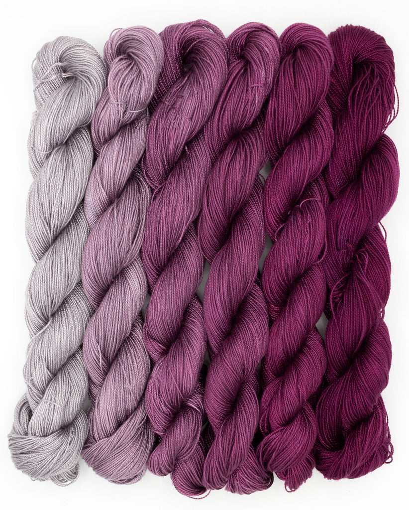 Lavender Ash Tencel™ Gradient Palette by Shiny Dime Fibers