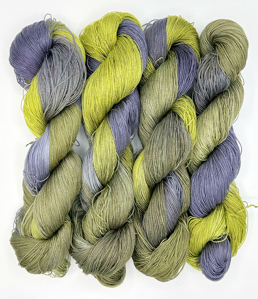 SDF Gradient Variegated Hand-Painted 4 oz. Tencel Yarn Skein