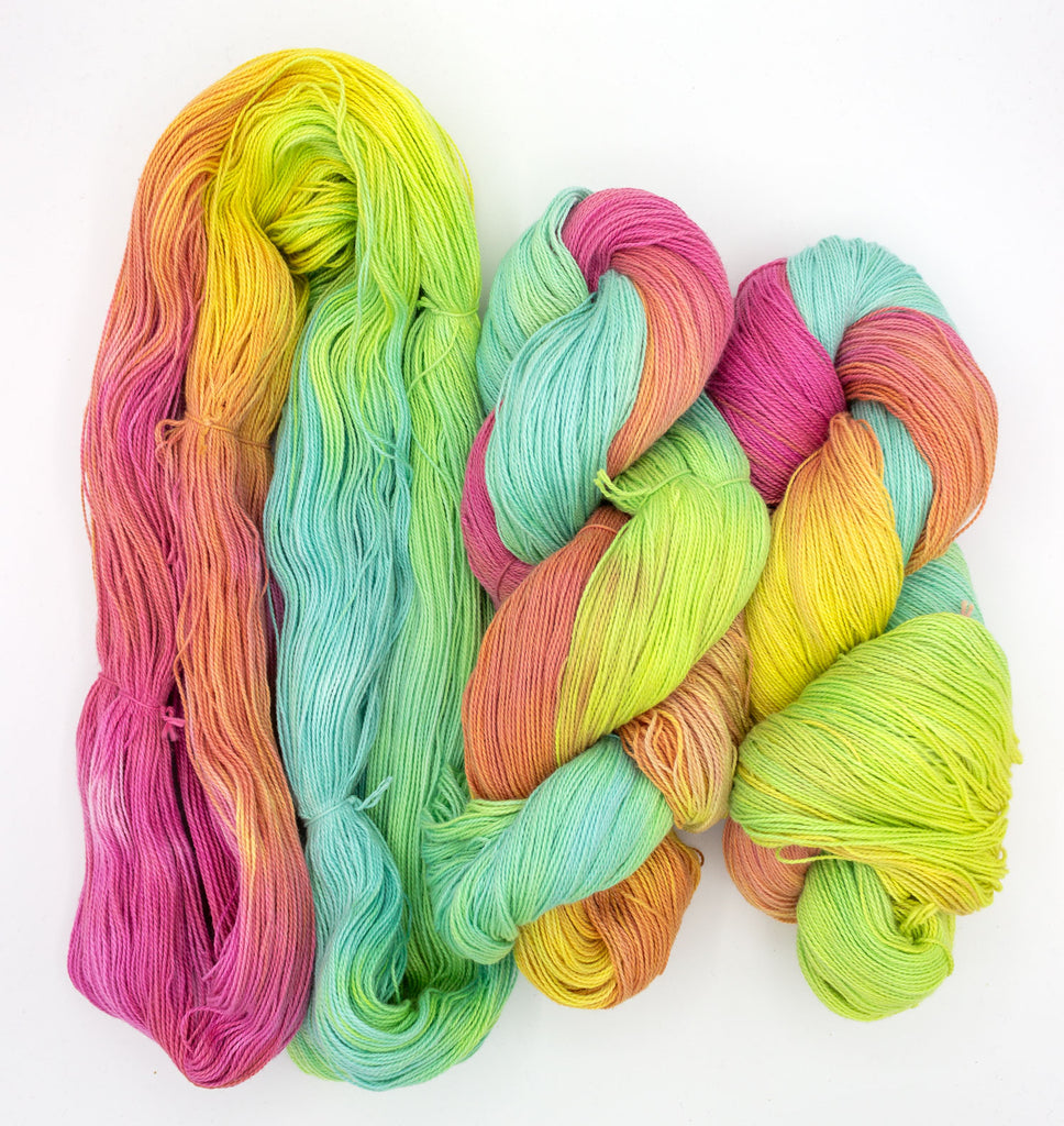 SDF Hand-Painted 8/2 Ringspun Cotton Yarn - Small Batch #24