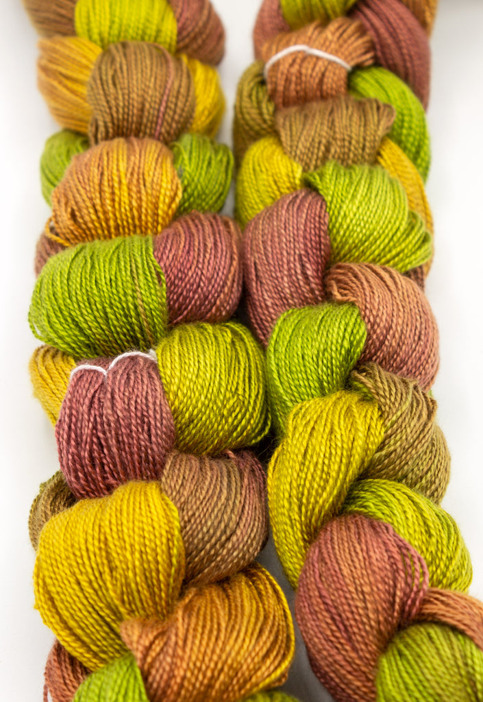 Autumn Fields Hand-Painted Warp - Amanda Baxter Studio Tencel Yarn