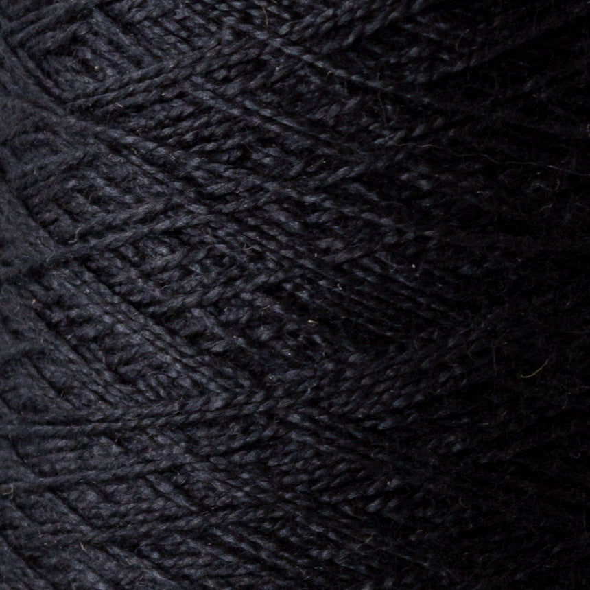 Black Tencel 1 lb cone - Amanda Baxter Studio Tencel Yarn