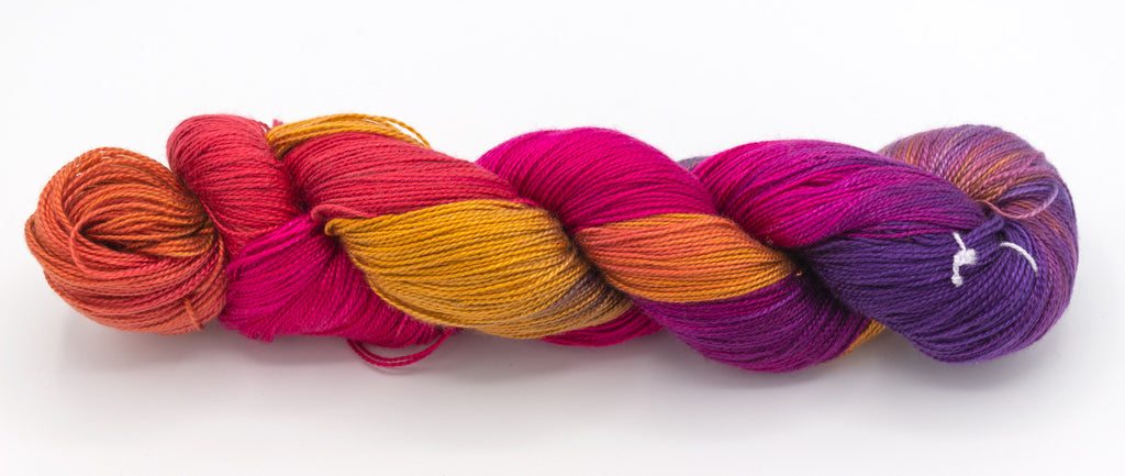 Indiana Sunset Variegated 4 oz. skein - Amanda Baxter Studio Tencel Yarn