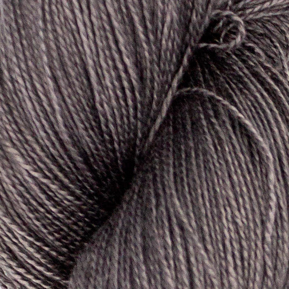 Hand-Dyed 5/2 Tencel™ 4 oz yarn skein - Naturally dyed by Jean Haley Dye + Design. Color 15 - Gray