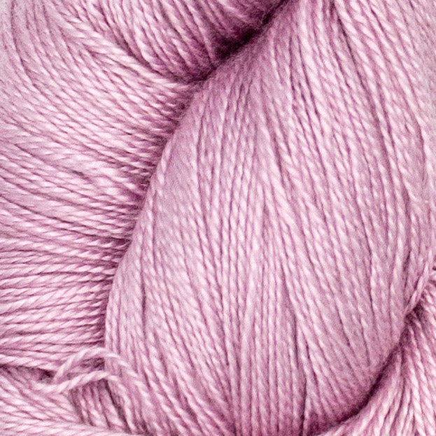 Hand-Dyed 5/2 Tencel™ 4 oz yarn skein - Naturally dyed by Jean Haley Dye + Design. Color 5 - Cool Pale Pink