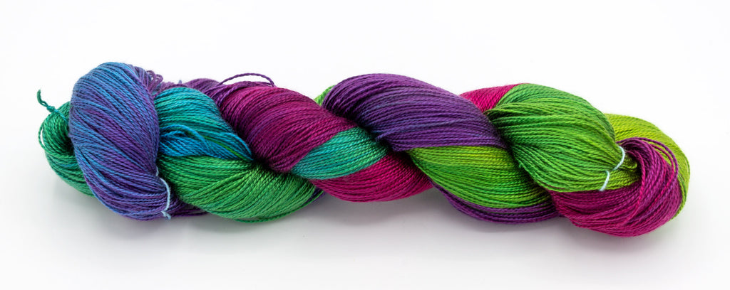 Mardi Gras Variegated 4 oz. skein - Amanda Baxter Studio Tencel Yarn