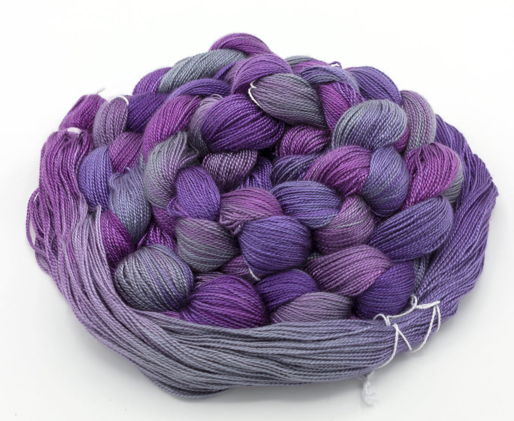 Mystic Wisteria Hand-Painted Warp - Amanda Baxter Studio Tencel Yarn