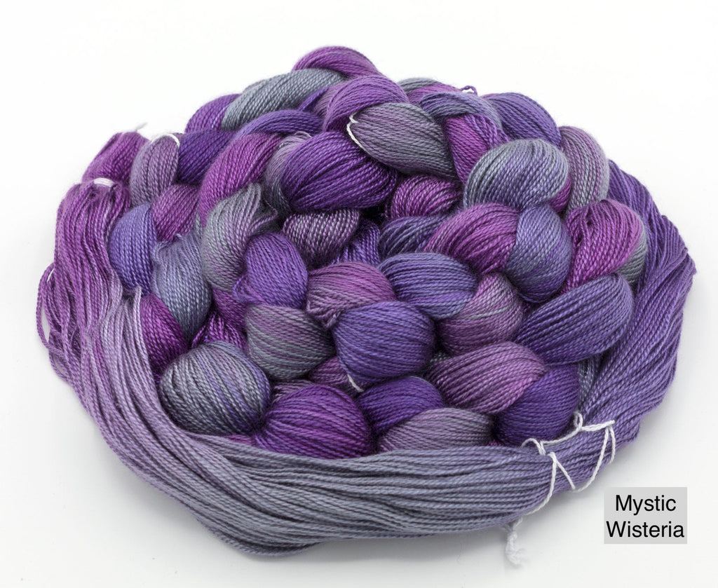 Shiny Dime Fibers Hand-Painted Tencel™ Yarn - Mystic Wisteria