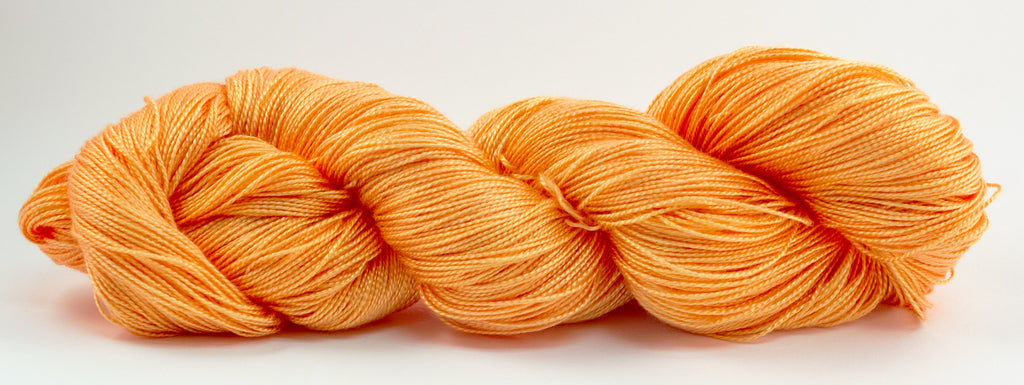 Orange Sherbet 4 oz. skein - Amanda Baxter Studio Tencel Yarn
