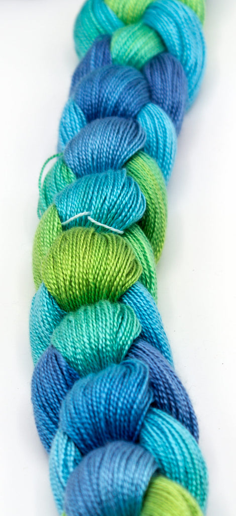 Peacock Hand-Painted Tencel™ Warp Yarn