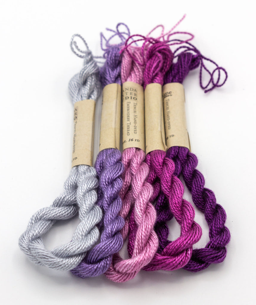 Purple Palette Hand-Dyed Tencel Embroidery Thread